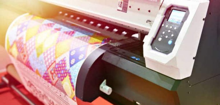 Big plotter printer with LED control panel